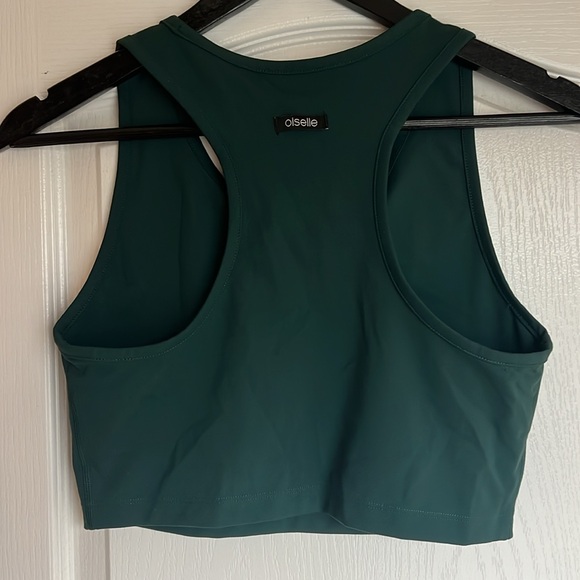 Oiselle green crop tank size 4 excellent condition - Picture 6 of 6